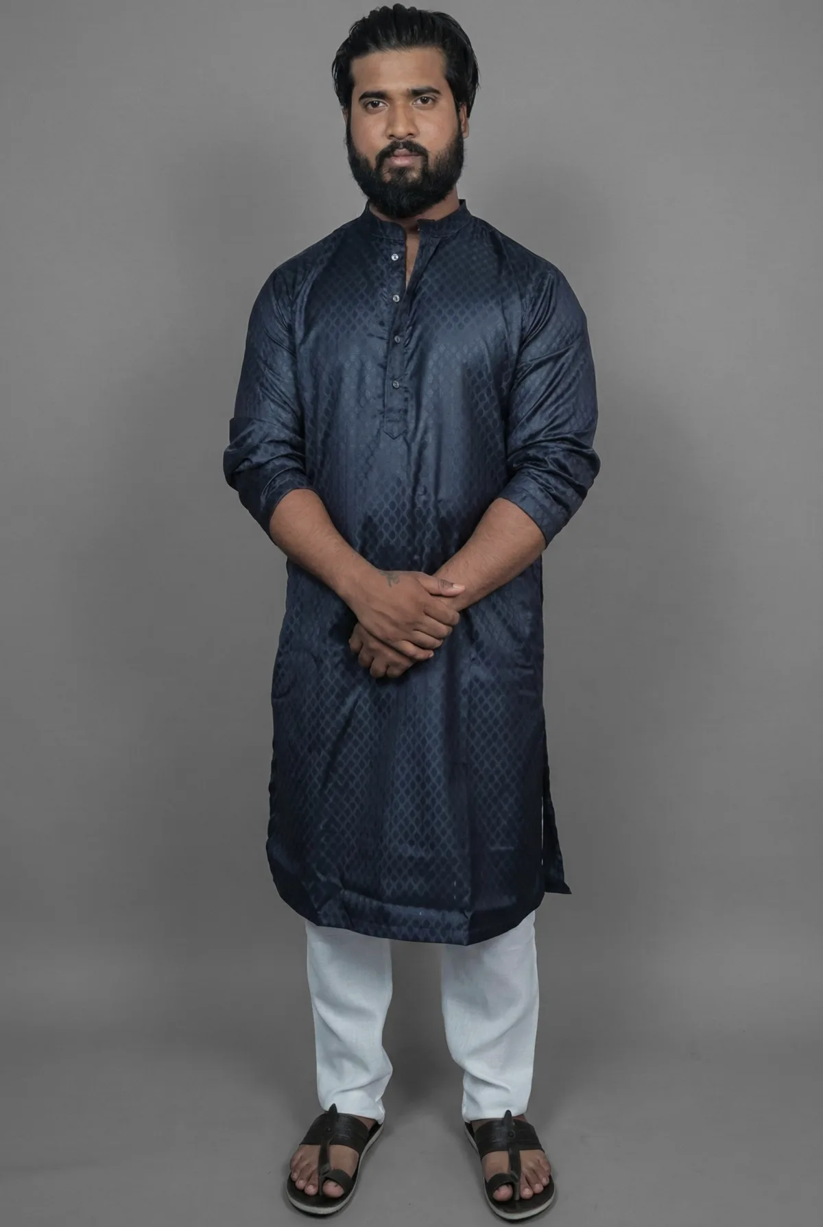 Midnight Harbour Navy Kurta