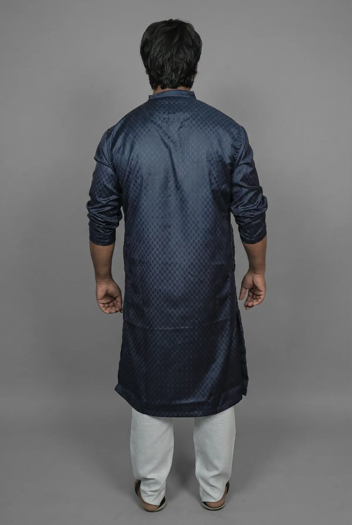 Midnight Harbour Navy Kurta view 3