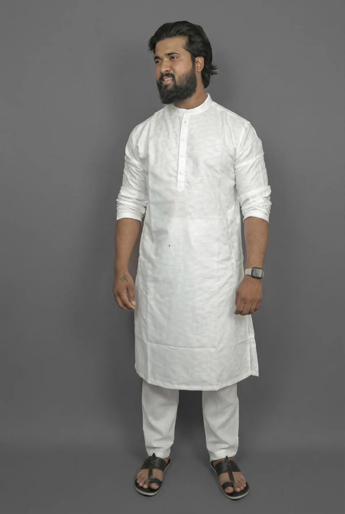Snowfield Soft White Kurta