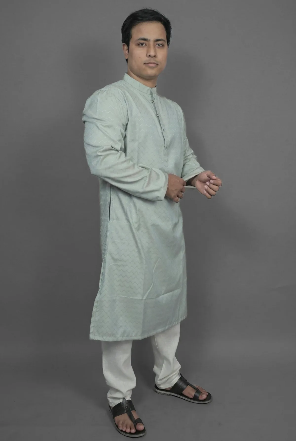 Vintage Aqua Blue Kurta