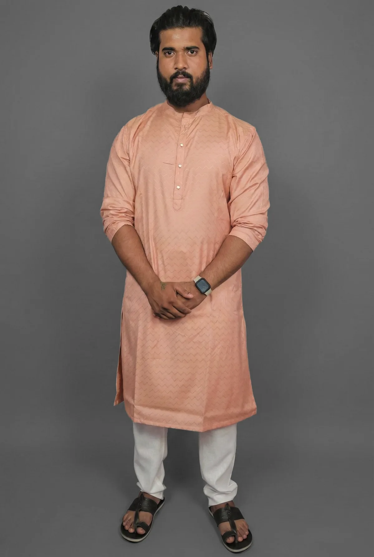 Soft Coral Pink Kurta