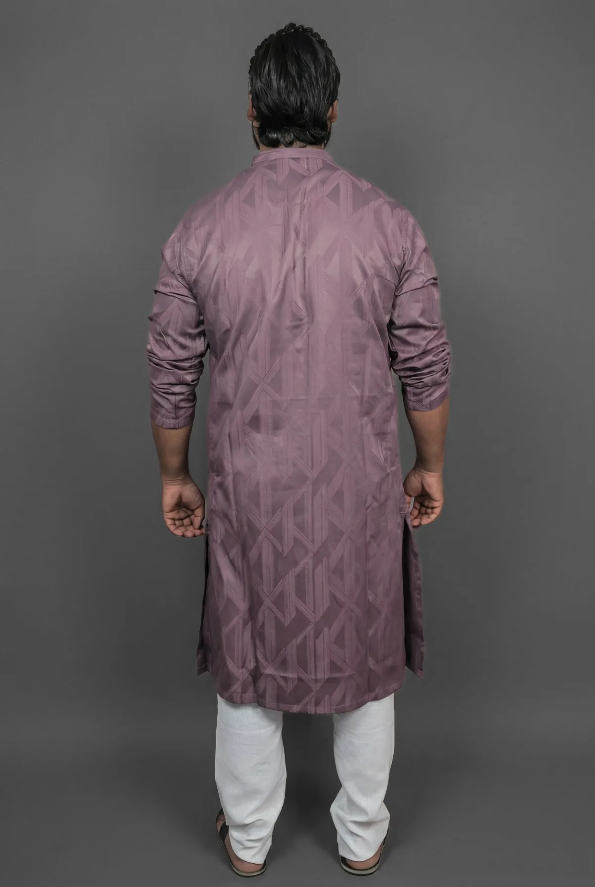 Twilight Berry Purple Kurta Detail