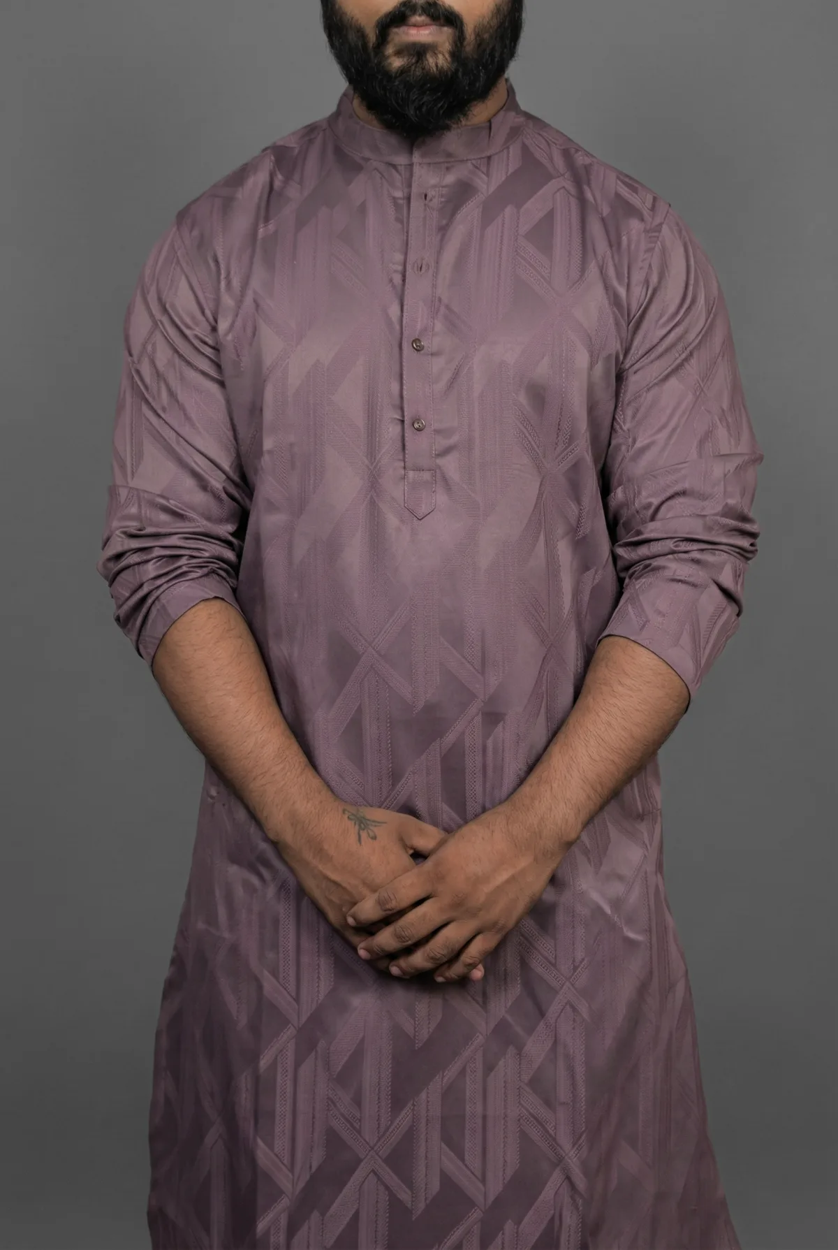Twilight Berry Purple Kurta view 4