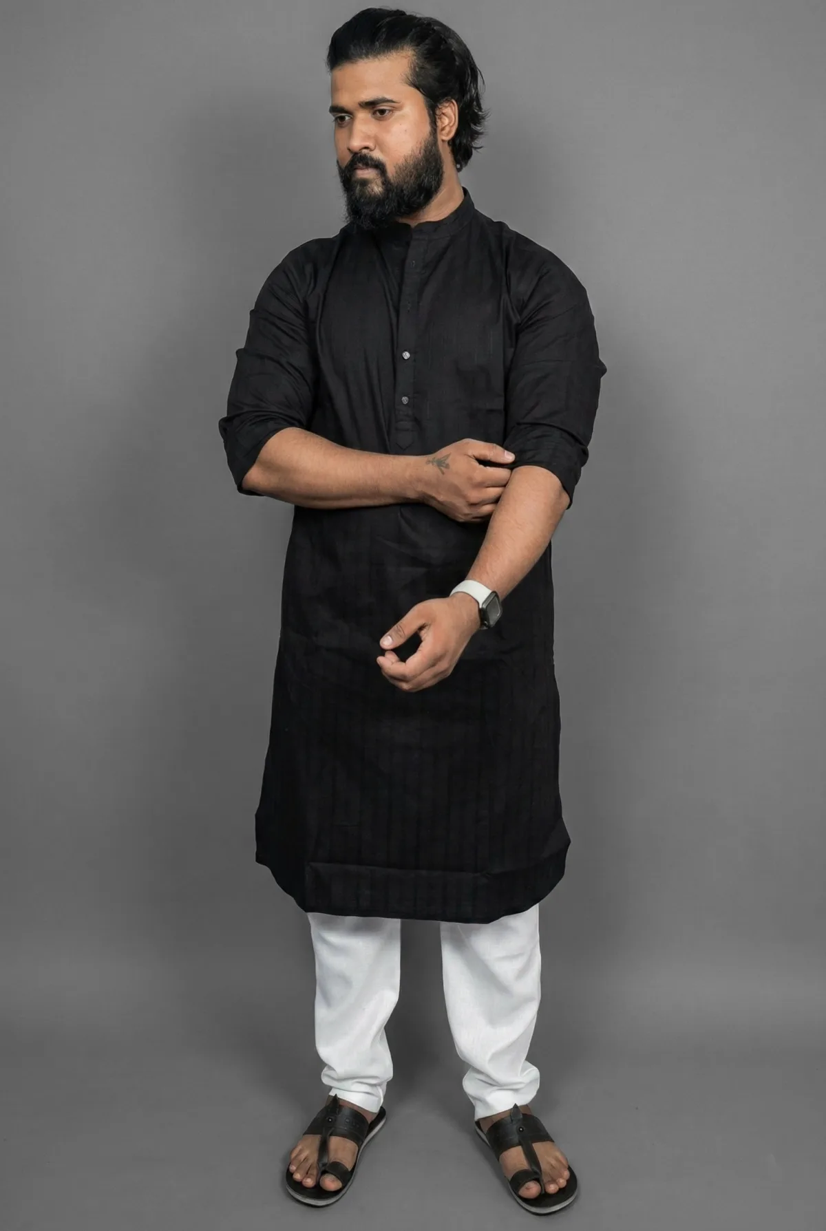 Black Pearl Night Kurta