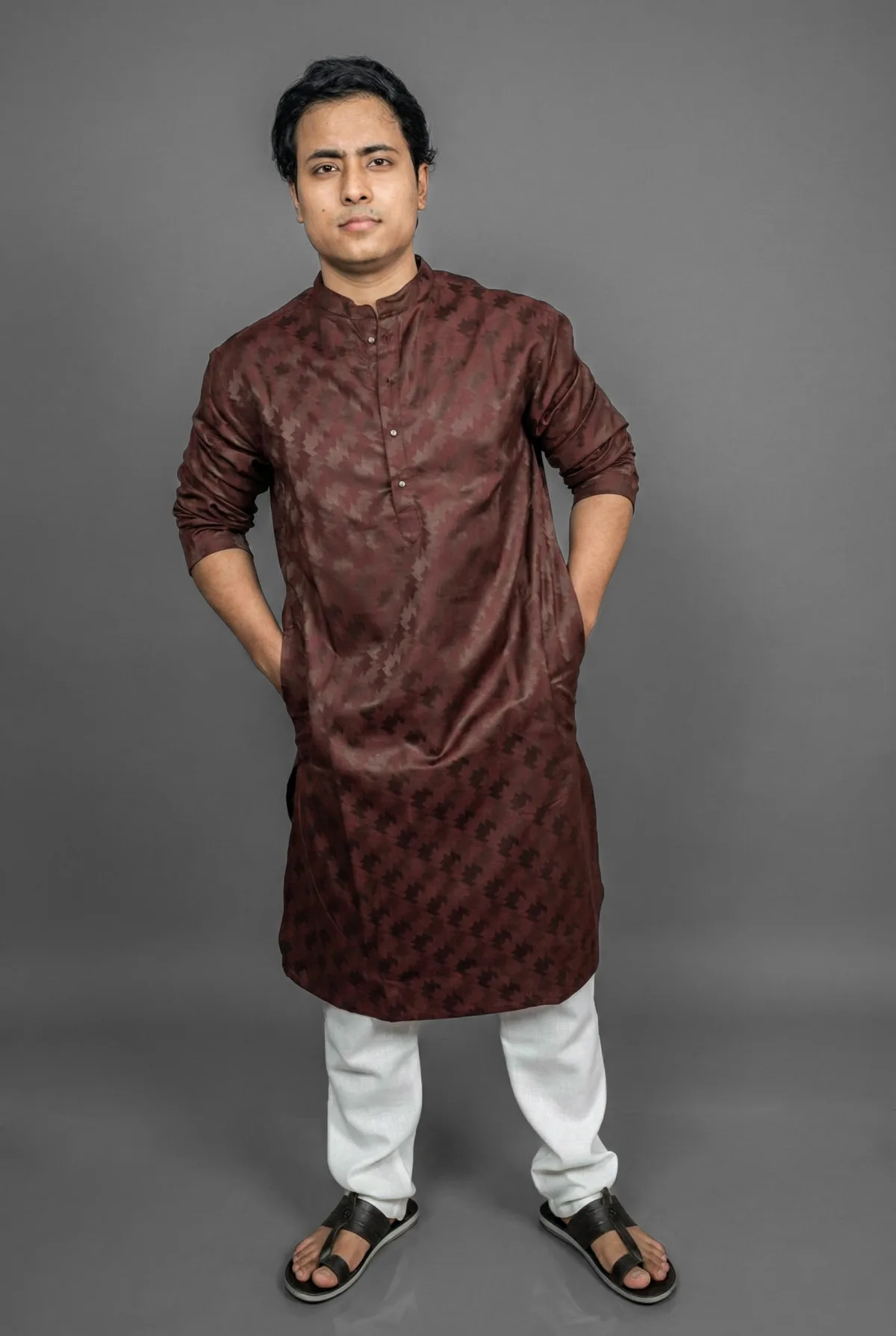Mogambo Deep Maroon Kurta