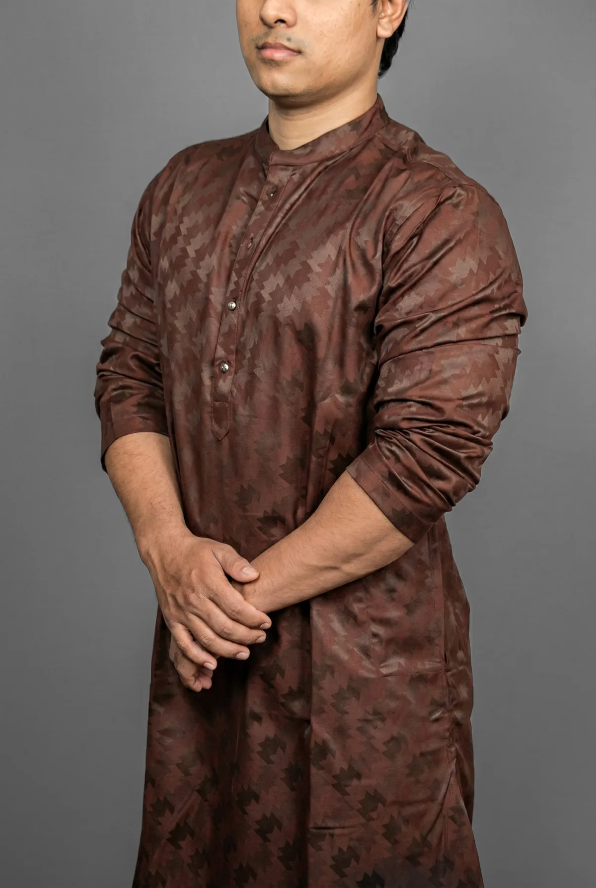 Mogambo Deep Maroon Kurta view 3