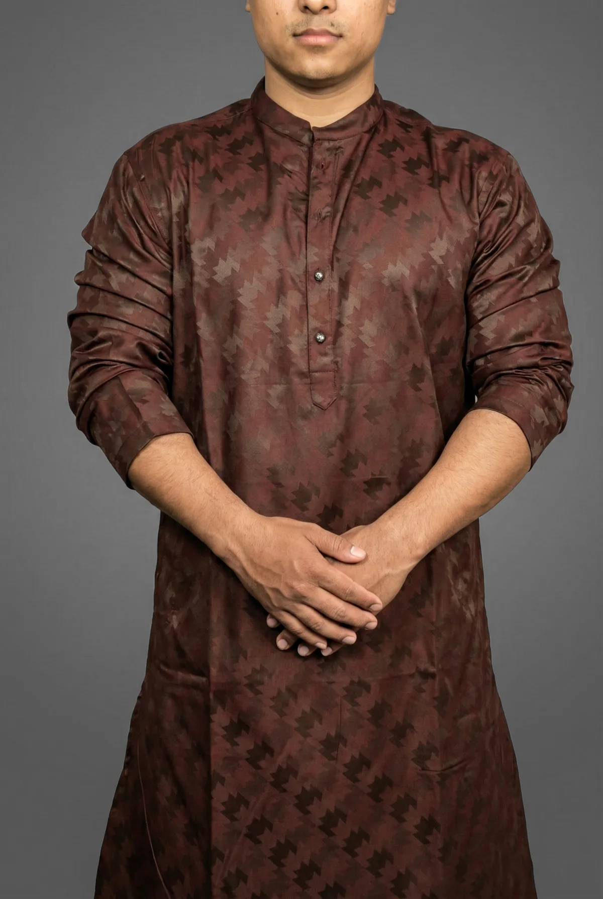 Mogambo Deep Maroon Kurta view 4
