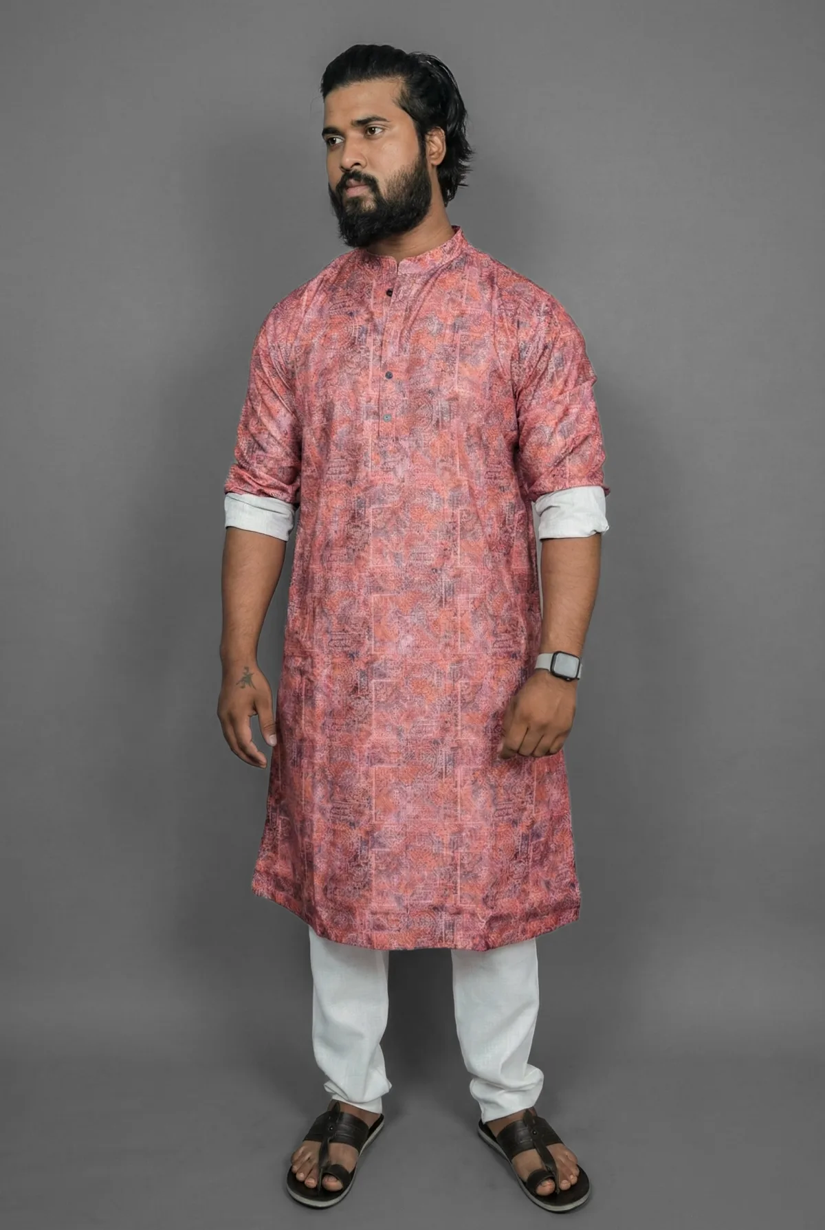 Ruby Paisley Red Kurta