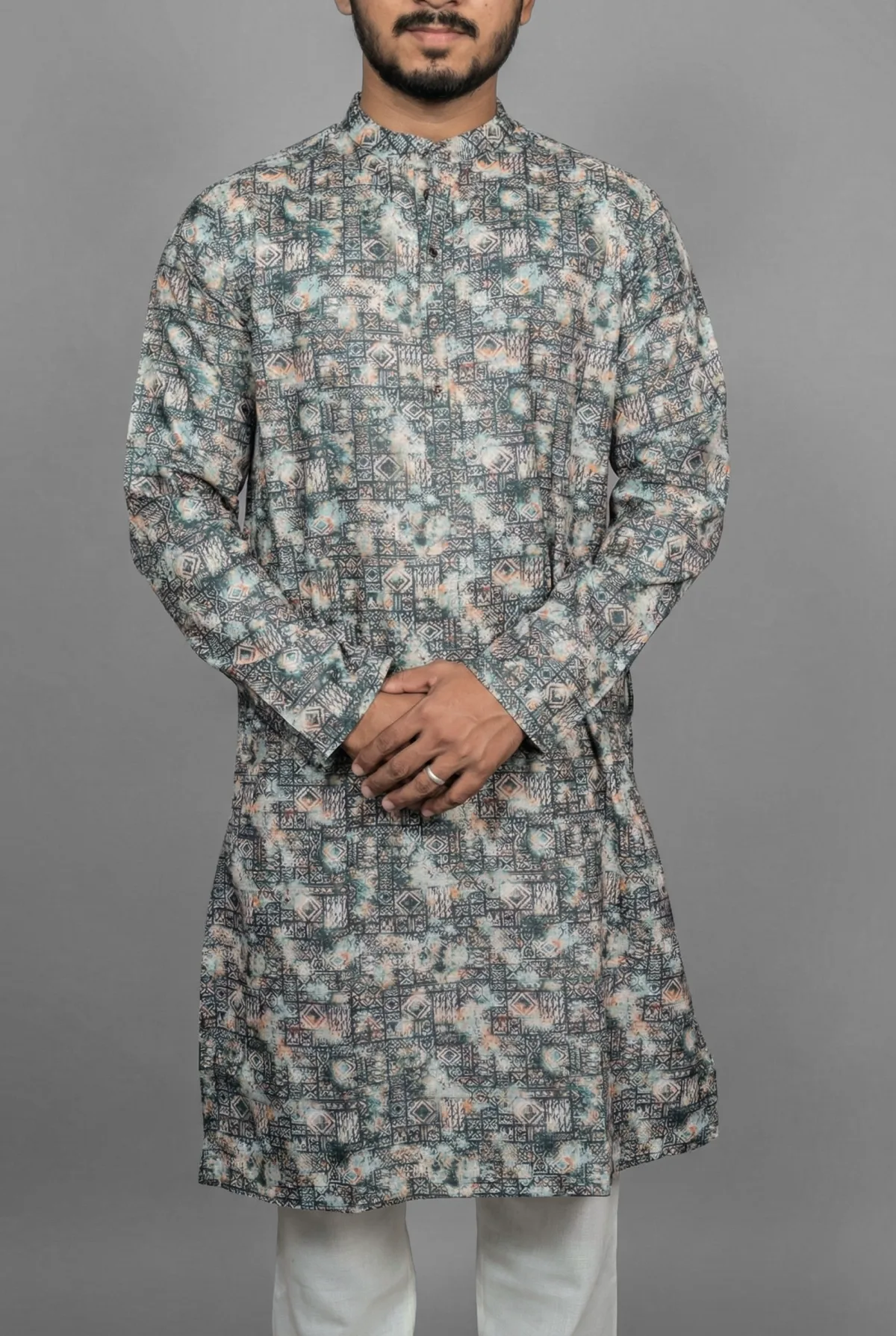Moss Emerald Green Kurta view 4