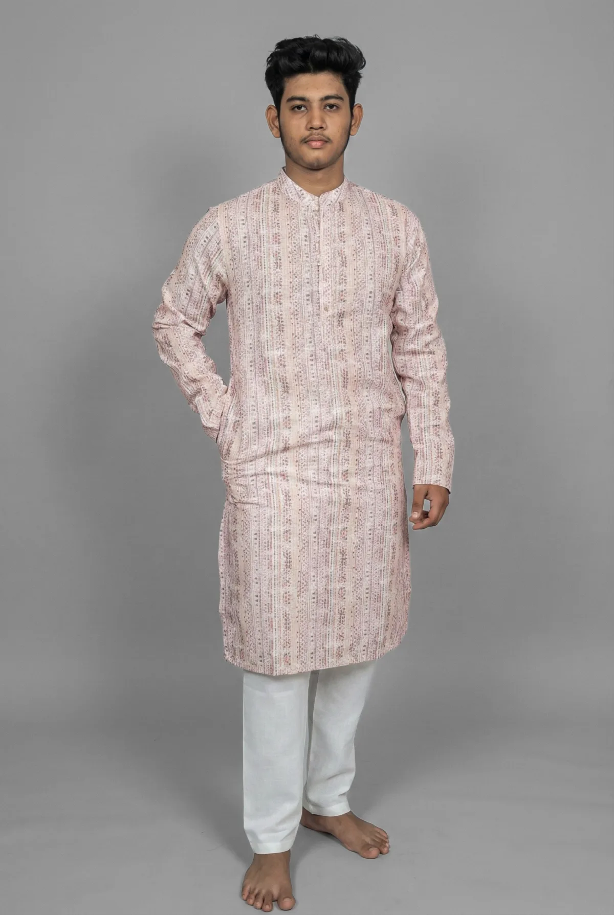 Rattan Tile Pink Kurta