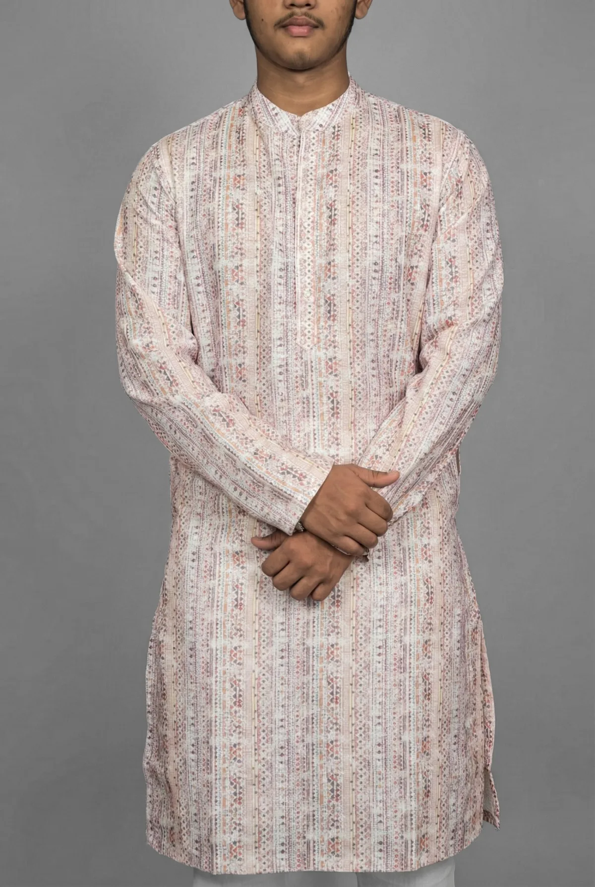 Rattan Tile Pink Kurta view 4