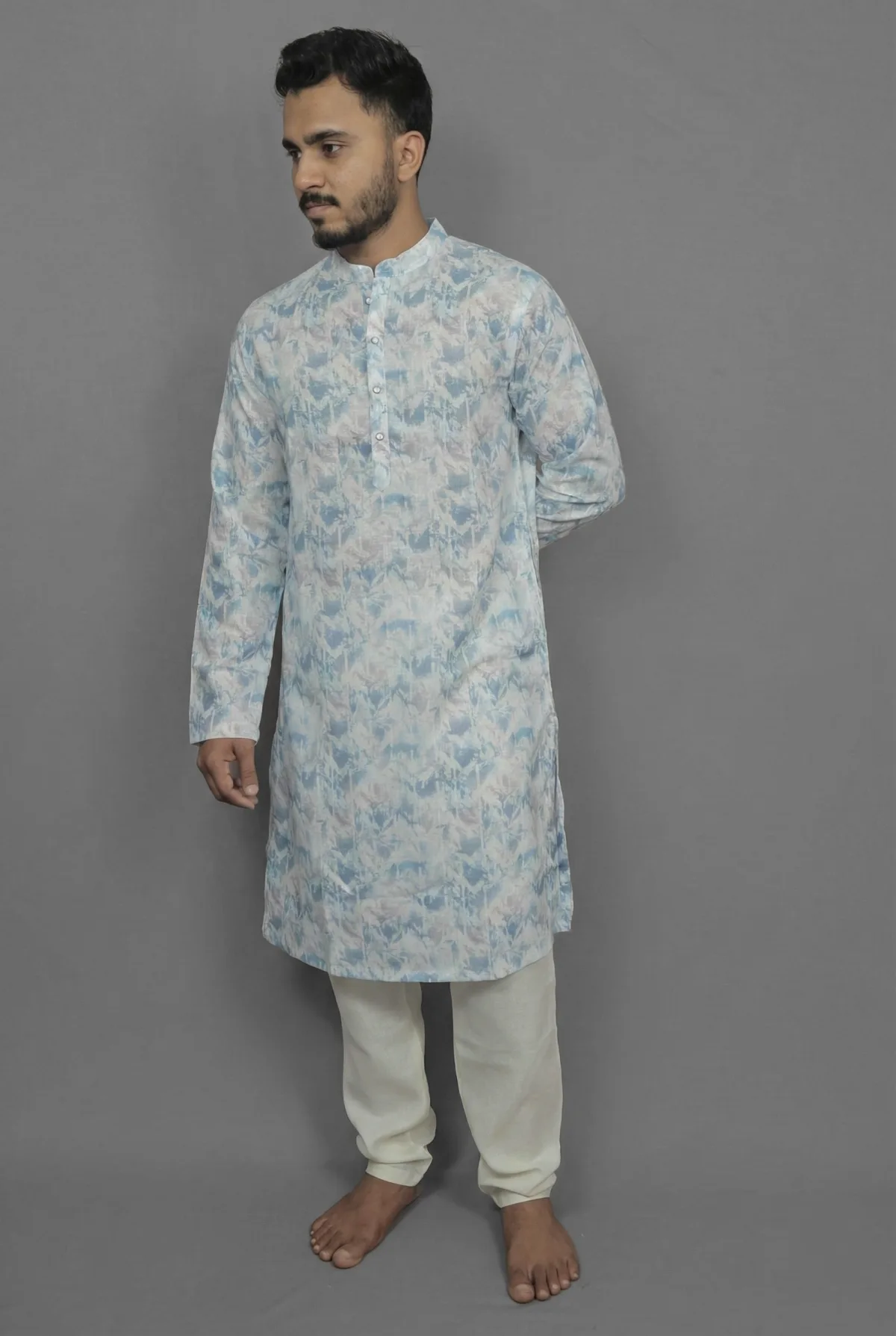 Sapphire Edge Blue Kurta