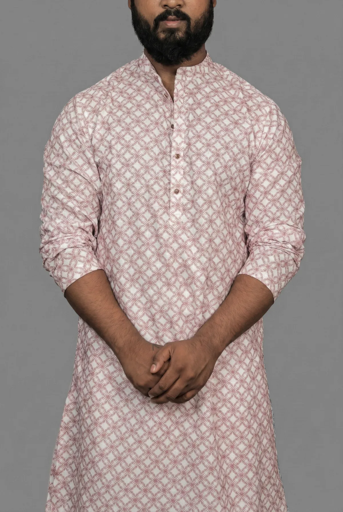 Autumn Wine Maroon Kurta view 4