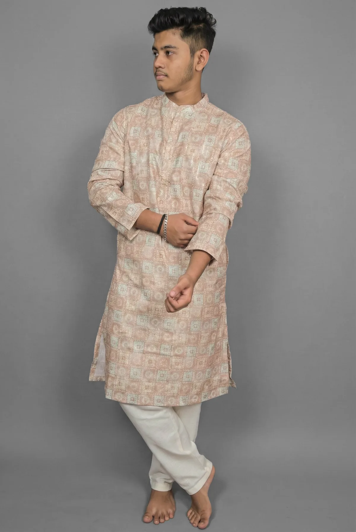 Coffer Stain Brown Kurta view 3