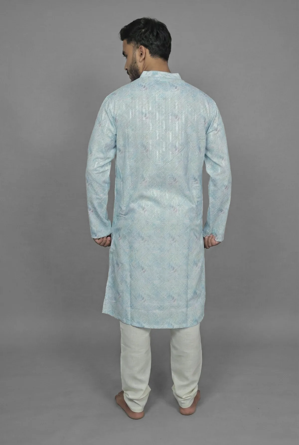Finch Mist Mint Kurta Detail