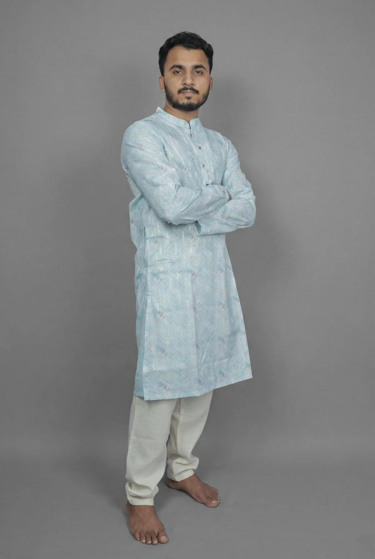 Finch Mist Mint Kurta view 3