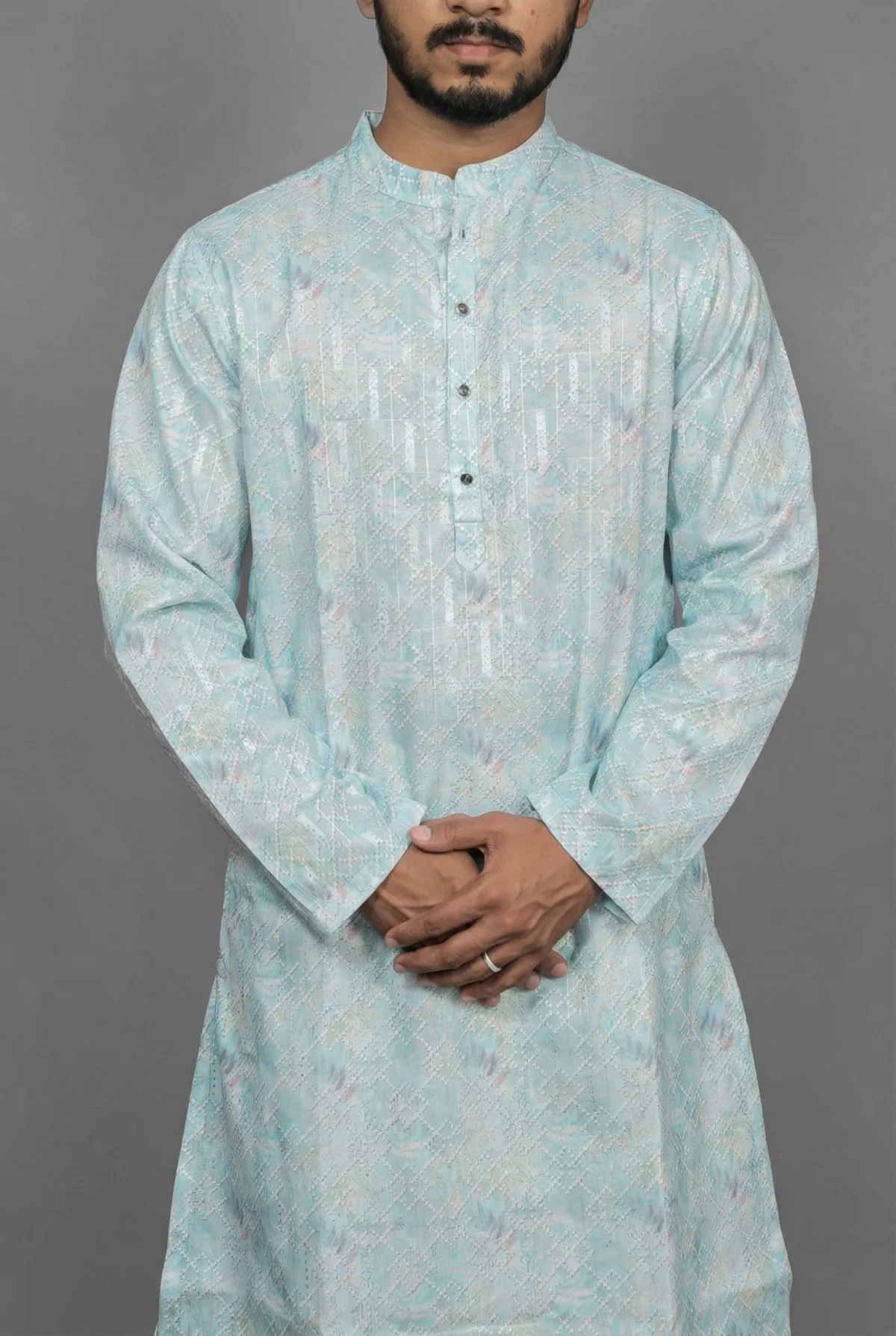 Finch Mist Mint Kurta view 4