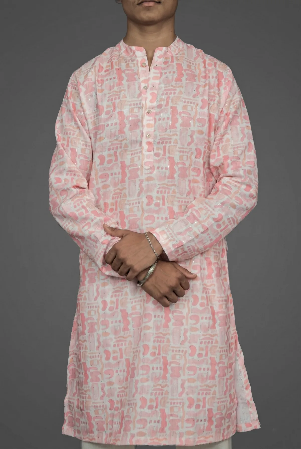 Coral Breeze Pink Kurta view 4