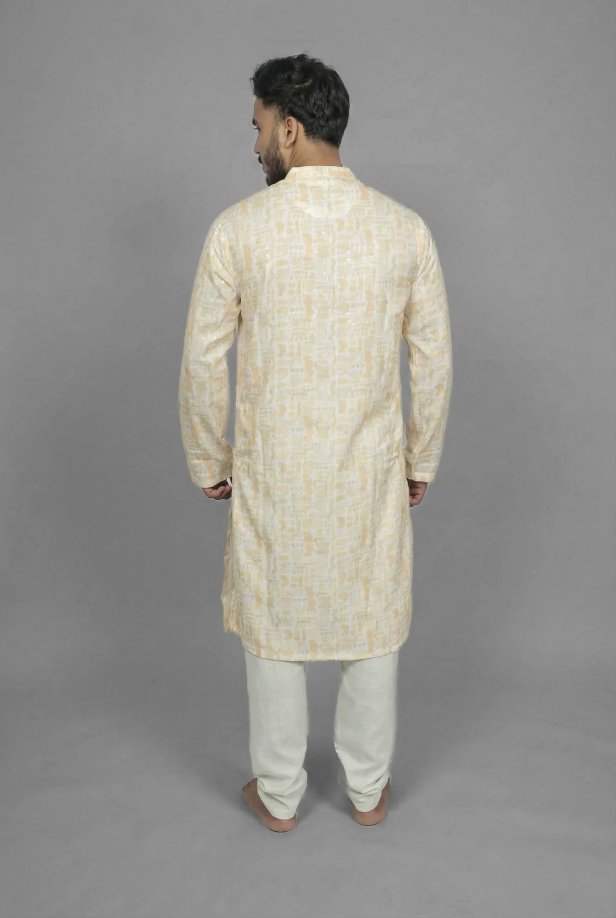 Lemon Drop Yellow Kurta Detail