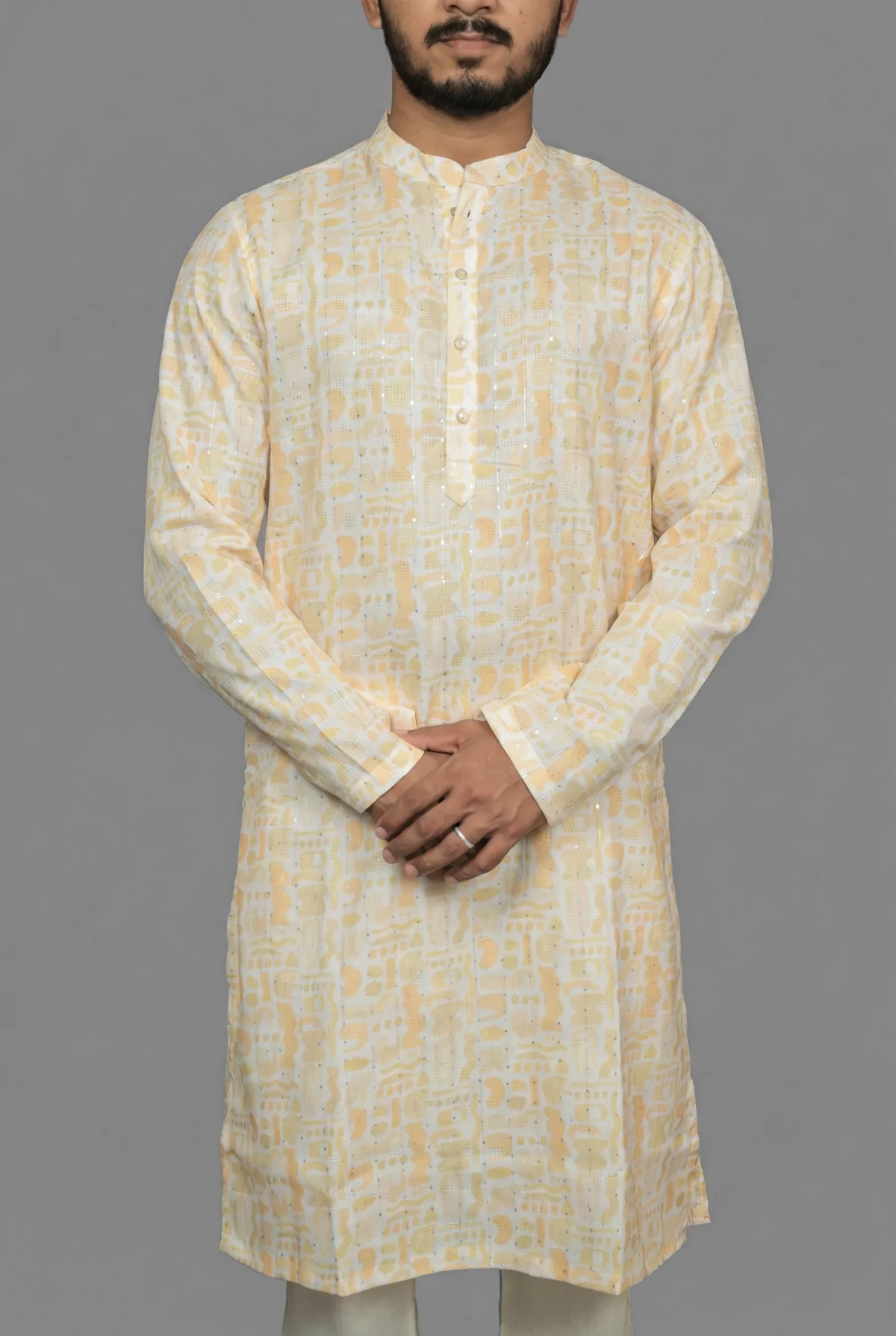 Lemon Drop Yellow Kurta view 4