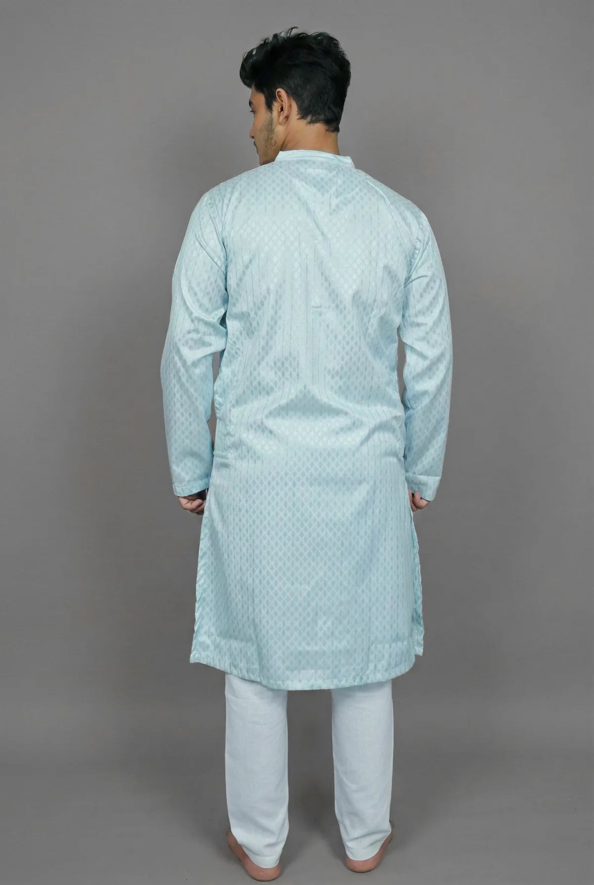 Pistachio Dream Green Kurta Detail