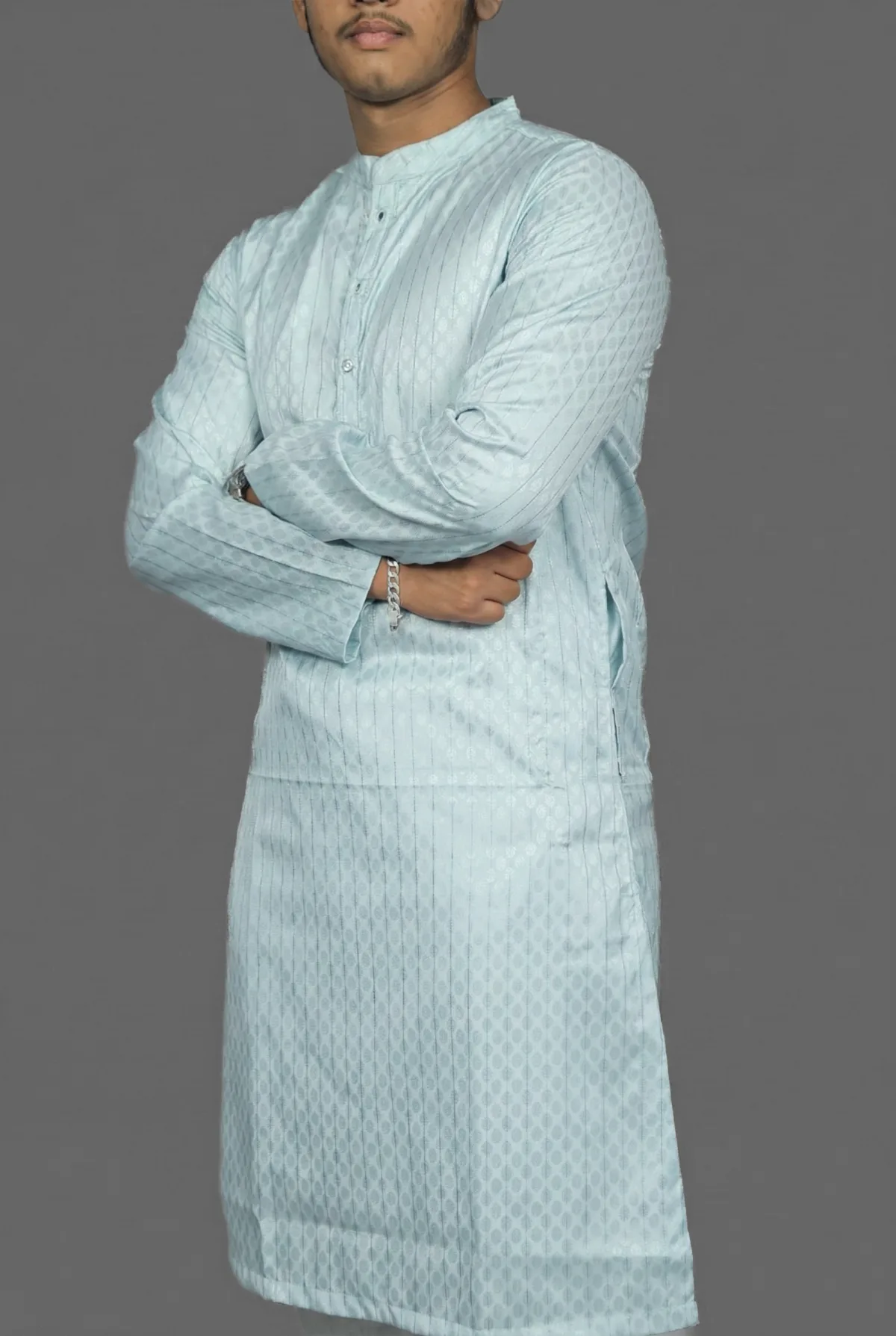 Pistachio Dream Green Kurta view 3
