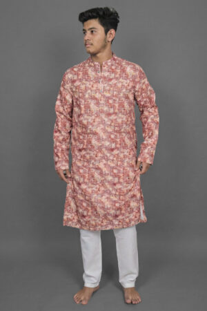 Rumi Tile Brown Kurta