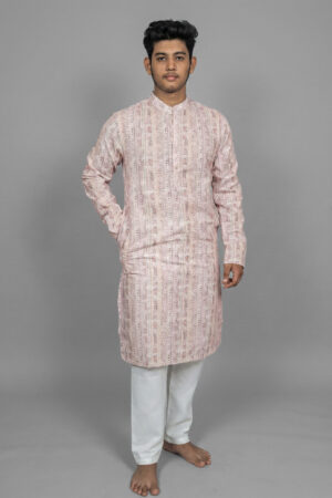 Rattan Tile Pink Kurta