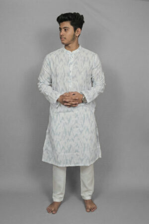 Misty Texture White Kurta