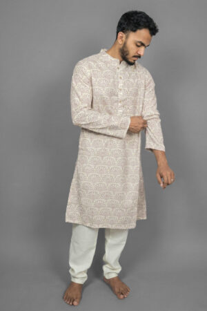 Pastel Dream Cream Kurta