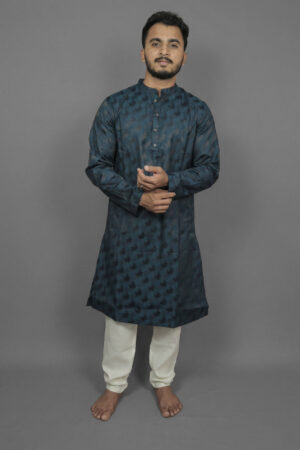 Ocean Mirror Blue Kurta