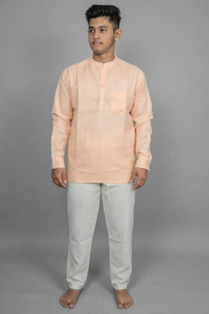 Apricot Bloom Peach Kurta