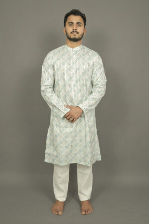 Celestial Veil Green Kurta