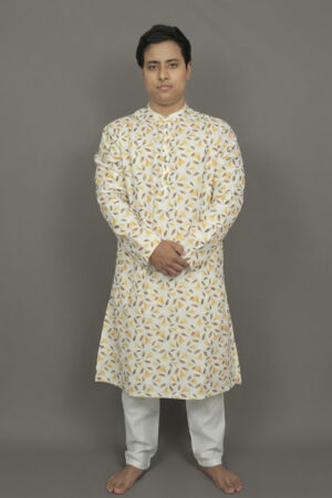 Sunset Bloom Yellow Kurta
