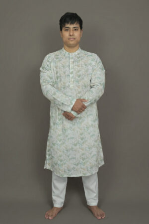 Faceted Mirage Teal Kurta