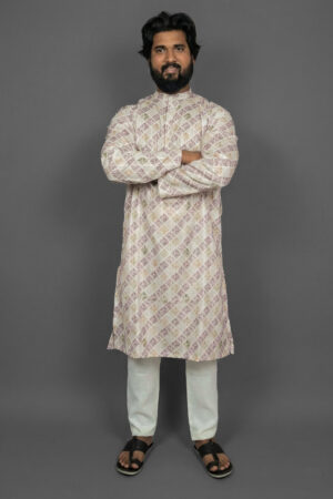 Twilight Blossom Pink Kurta