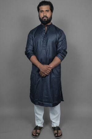 Midnight Harbour Navy Kurta
