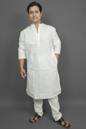 Sacred Temple White Kurta